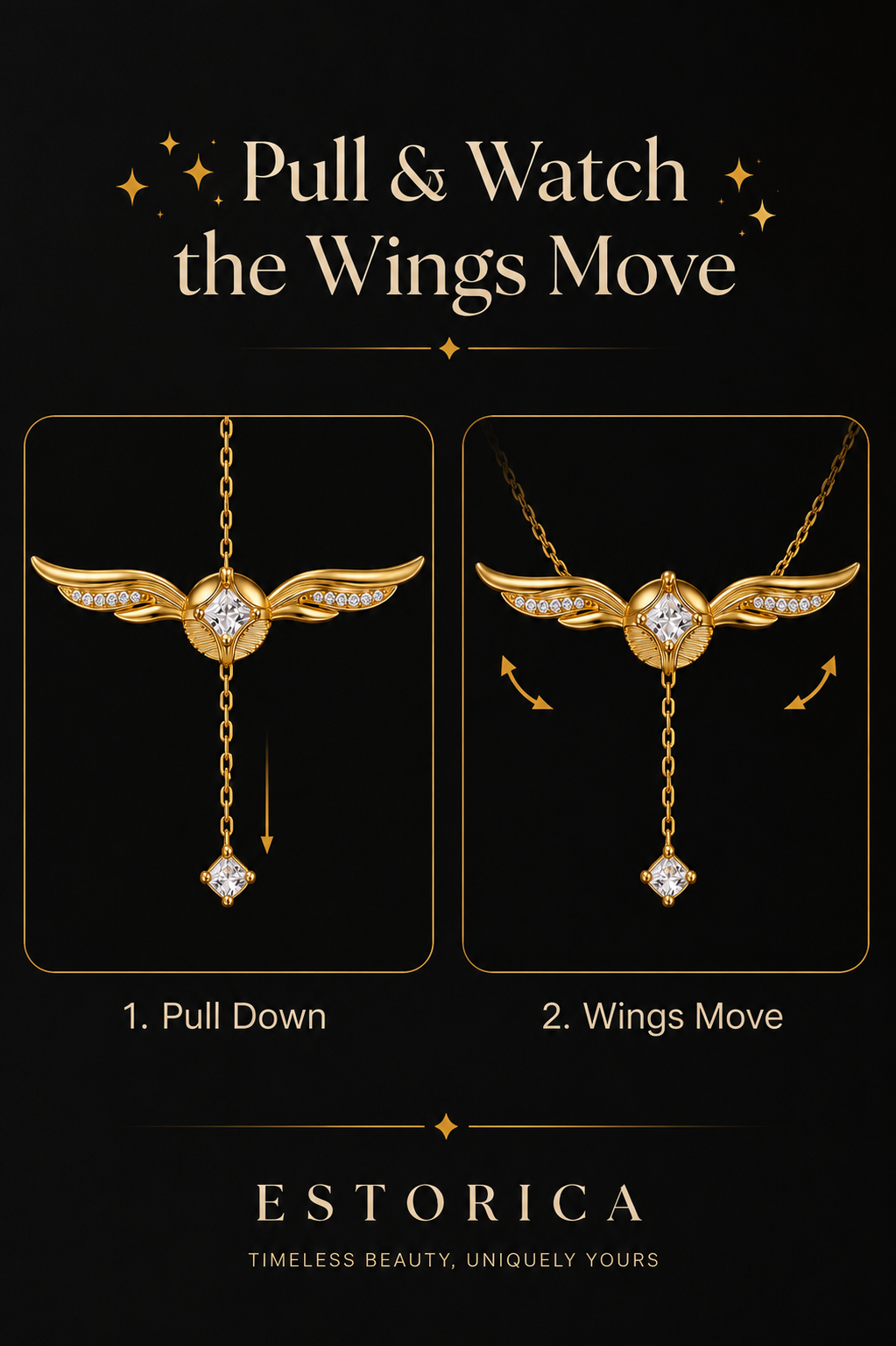 Angel Wing Necklace - Harry Porter