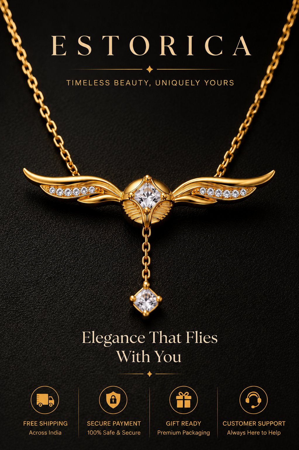 Angel Wing Necklace - Harry Porter