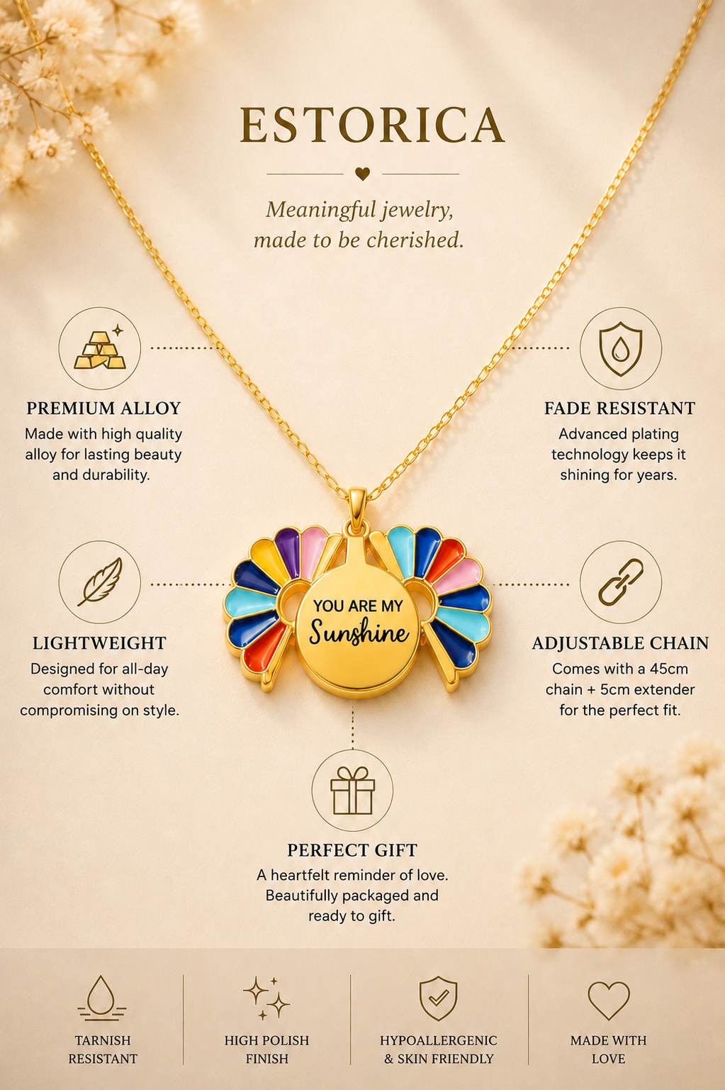 You Are My Sunshine Necklace